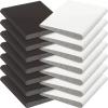 Jetec 14 Pieces Door Corner Seals Self Adhesive Exterior Door Frame Seal Weather Stripping Corner Pad Foam Draft Stopper Gap Filler Bottom for Weather Protection, Isolation of Noise(Black and White) view 1