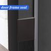 Jetec 14 Pieces Door Corner Seals Self Adhesive Exterior Door Frame Seal Weather Stripping Corner Pad Foam Draft Stopper Gap Filler Bottom for Weather Protection, Isolation of Noise(Black and White) view 4