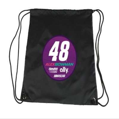 R and R Imports Alex Bowman # 48 Nascar Cinch Bag with Drawstring New for 2021