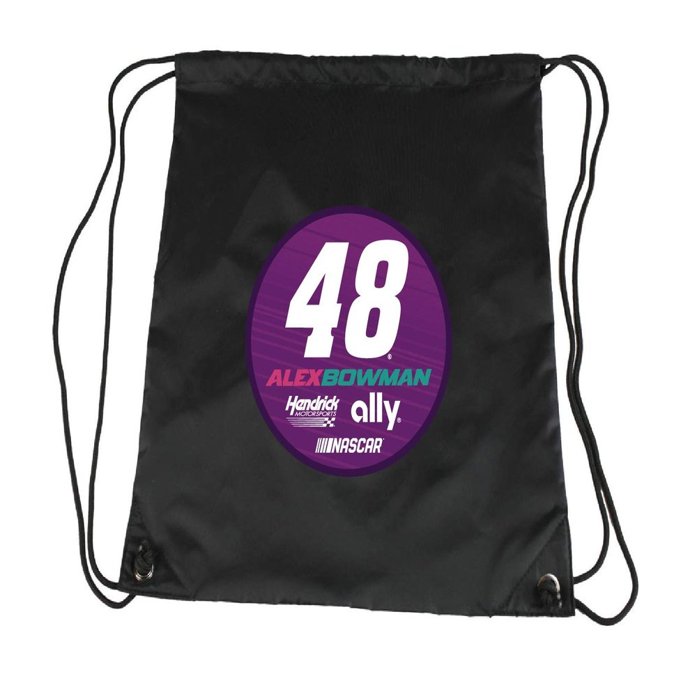 R and R Imports Alex Bowman # 48 Nascar Cinch Bag with Drawstring New for 2021