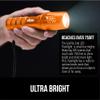 GORILLA GRIP Powerful LED Tactical Flashlight, 750 FT High Lumens 5 Adjustable Modes, Water Resistant, Ultra Bright Zoom Flashlights, Small Mini Flash Light, Camping, Night Dog Walking, Orange view 3