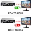 BD&M RCA to HDMI Converter, AV to HDMI Adapter Supports PAL/NTSC for PS2, PS3, Xbox, VHS, VCR, DVD Players view 3