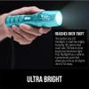 GORILLA GRIP Powerful LED Tactical Flashlight, 750 FT High Lumens 5 Adjustable Modes, Water Resistant, Ultra Bright Flashlights, Small Mini Flash Light, Camping, Night Dog Walking, 2 Pack Turquoise view 3