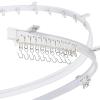 Jetec 26 Feet/ 8 Meters Flexible Bendable Ceiling Curtain Track, Mount for Rail with Curtain Tracks System Bunk Bed Window, Room Divider, Door, Shower, Rv(White) view 1
