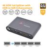 gofanco Prophecy Intelligent 1x2 HDMI Splitter 4K 60Hz HDR  4K @60Hz 4:4:4, 18Gbps, Auto Downscale, HDMI 2.0a, HDCP 2.2, 3D, EDID, Cascadable, Firmware Upgradable, 2 Port, 1 in 2 Out, TAA Compliant view 2