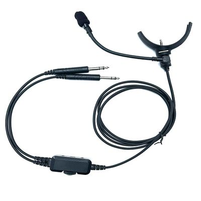 Crystal Mic Pro Fulcrum for General Aviation with BoseA20 Microphone. Compatible with Sony WH-1000XM4 and XM3 Noise Cancelling Headphones