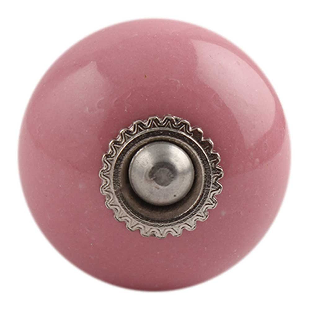 Indian Shelf 12 Piece Pink Round Ceramic Designer Cabinet Handles Drawer Knobs Dresser Pulls Modern Home Finish