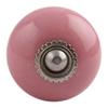 Indian Shelf 12 Piece Pink Round Ceramic Designer Cabinet Handles Drawer Knobs Dresser Pulls Modern Home Finish view 1