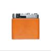Handmade Genuine Real Leather Half Camera Case Bag Cover for Canon VT VT Deluxe VI-T Film Camera Sandy Brown Color view 2