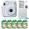 Fujifilm Instax Mini 11 Instant Camera Ice White + MiniMate Accessory Bundle & Compatible Custom Case + Fuji Instax Film Value Pack (50 Sheets) Flamingo Designer Photo Album view 1