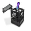 AutoExec AUE80028 Milk Crate Vehicle and Mobile Office Work Station with Laptop Tray, Power Inverter and Phone Mount, Black view 1