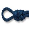Montauk Rope 3/8" (10mm) Solid Braid Polypro Derby Rope  Low Stretch Polypropylene Rope for Horse Halters, Leads, Crafts, Decorative Barriers and Outdoor Use  Floats- Navy Blue - 50 Feet view 1