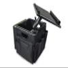 AutoExec AUE80018 Milk Crate Vehicle and Mobile Office Work Station with Apron and Laptop Tray, Black, Laptop Tray Mount view 3
