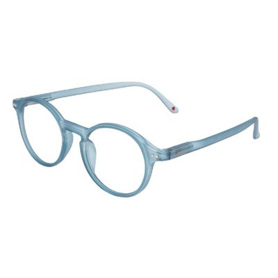 B + D Blue Light Bloking Reader Glasses Loop Readers PC soft touch Blue Color - +3.00