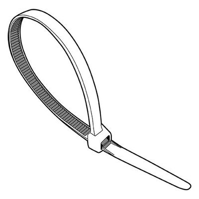 11.1-50LB Cable Tie Natural Nylon 6/6 (Pack Qty 1,000) BC-11.1-50TCNT by Shorpioen
