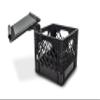 AutoExec AUE80024 Milk Crate Vehicle and Mobile Office Work Station with Laptop Tray, Black view 1