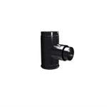 DuraVent 3PVP-TADB1 3 in. Dia. Pellet Vent Pro Black Adapter Tee with Clean-Out Tee Cap