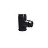 DuraVent 3PVP-TADB1 3 in. Dia. Pellet Vent Pro Black Adapter Tee with Clean-Out Tee Cap view 1