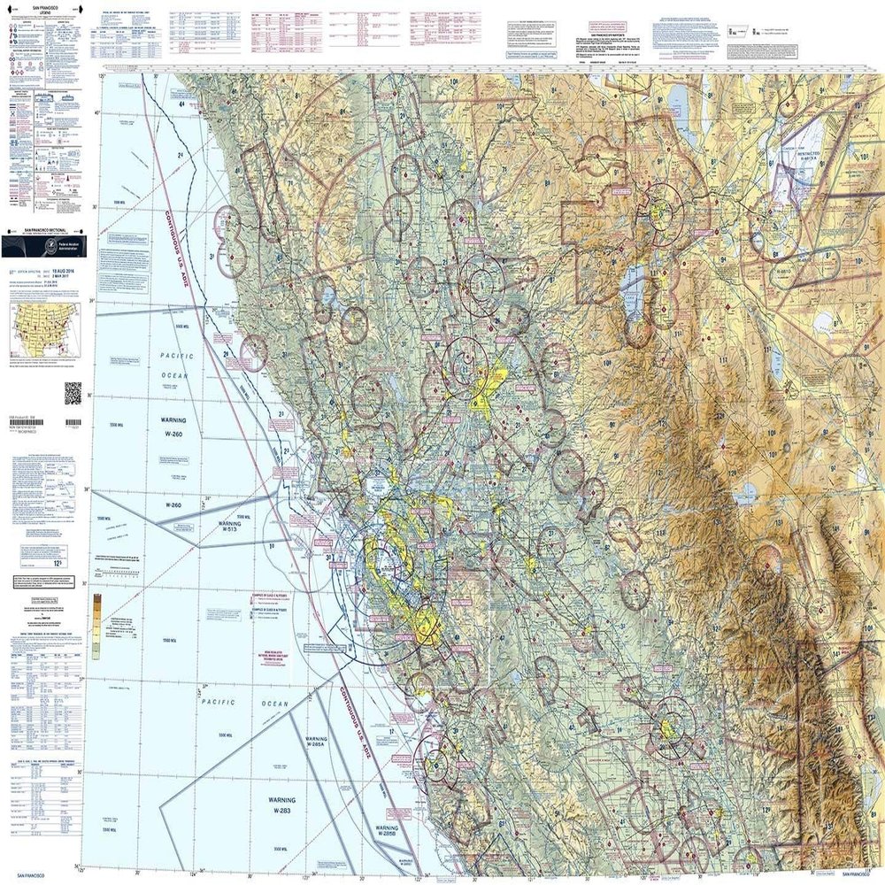 VFR Sectional SAN Francisco SSF - FAA Chart, Always Sectional