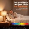 Norb NorbSLEEP Low-Blue Sleep Light Bulb | Circadian Rhythm Light Bulb & Melatonin-Boosting Nighttime LED | A19 6W 520 Lumens | 2650K Warm White, CRI 97 & Dimmable E26 Base | for All Ages (4 Pack) view 2