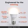Norb NorbSLEEP Low-Blue Sleep Light Bulb | Circadian Rhythm Light Bulb & Melatonin-Boosting Nighttime LED | A19 6W 520 Lumens | 2650K Warm White, CRI 97 & Dimmable E26 Base | for All Ages (4 Pack) view 4