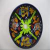 10" ROUND TALAVERA SINK, vessel mexican bathroom sink handmade folk art ceramic view 2