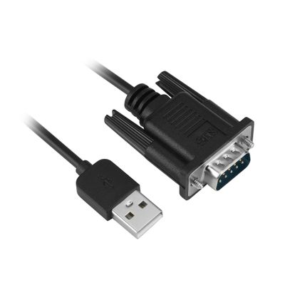 SIIG USB to Serial Adapter, USB 2.0 to RS-232 Male 9-pin DB9 Cable, 3.3ft, FTDI FT232 Chipset, 921Kbps, TAA Compliant, ESD Protection, for Windows & Mac (JU-CS0311-S1)