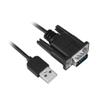 SIIG USB to Serial Adapter, USB 2.0 to RS-232 Male 9-pin DB9 Cable, 3.3ft, FTDI FT232 Chipset, 921Kbps, TAA Compliant, ESD Protection, for Windows & Mac (JU-CS0311-S1) view 1
