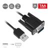 SIIG USB to Serial Adapter, USB 2.0 to RS-232 Male 9-pin DB9 Cable, 3.3ft, FTDI FT232 Chipset, 921Kbps, TAA Compliant, ESD Protection, for Windows & Mac (JU-CS0311-S1) view 2