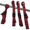 Set of 4 Line Hanger, Rope Hanger, Cord Hanger Straps with Preformed Loop (Red) view 1