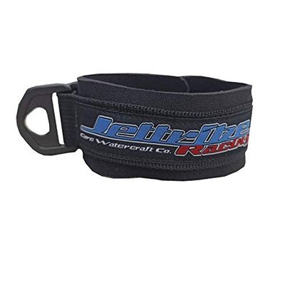 Jettribe Jet Ski Lanyard Wrist Band | Neoprene Floating Kill Switch Key Cord Attachment PWC Accessories (Black)