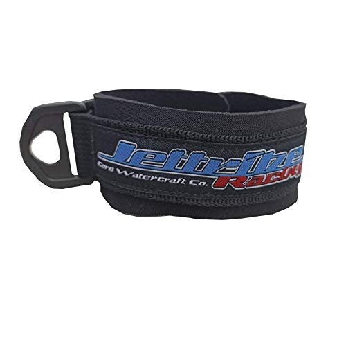 Jettribe Jet Ski Lanyard Wrist Band | Neoprene Floating Kill Switch Key Cord Attachment PWC Accessories (Black)