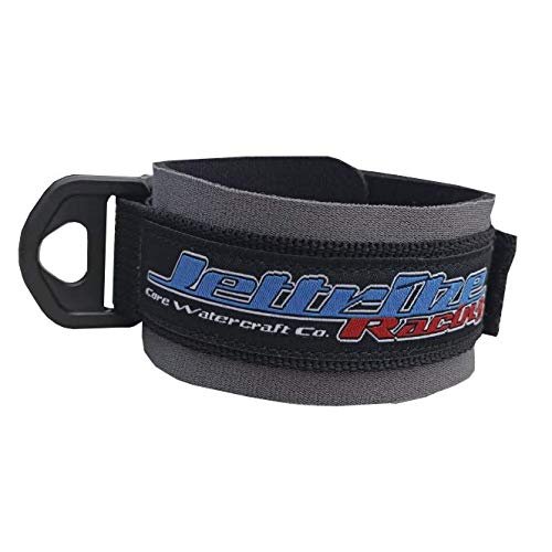 Jettribe Jet Ski Lanyard Wrist Band | Neoprene Floating Kill Switch Key Cord Attachment PWC Accessories (Grey)