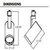 Juno R620L 30K 90CRI PDIM VBS BL Adjustable Beam LED Cylinder Series, Black view 2