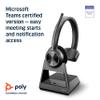Poly Savi 7310-M Ultra-Secure Wireless DECT Headset System - Microsoft Teams Certified Version view 3