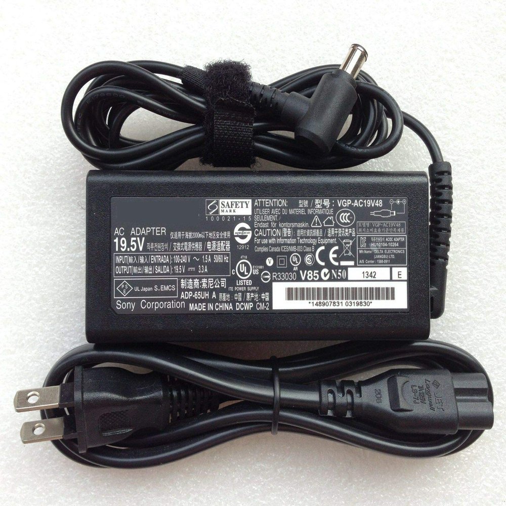 19.5V 3.3A AC Adapter for Sony Vaio SVF144B1EU,VGP-AC19V48