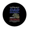 Vintage Veteran Dad Grandpa Hero Proud Army Vietnam Veteran PopSockets PopGrip: Swappable Grip for Phones & Tablets view 3