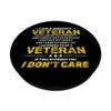 Vintage Veteran Grandpa Proud Army Vietnam Veteran Old Man PopSockets PopGrip: Swappable Grip for Phones & Tablets view 2