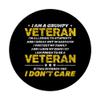 Vintage Veteran Grandpa Proud Army Vietnam Veteran Old Man PopSockets PopGrip: Swappable Grip for Phones & Tablets view 3