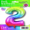 OAKTREE UK 604025 Oaktree 34" Number 2 Rainbow view 2
