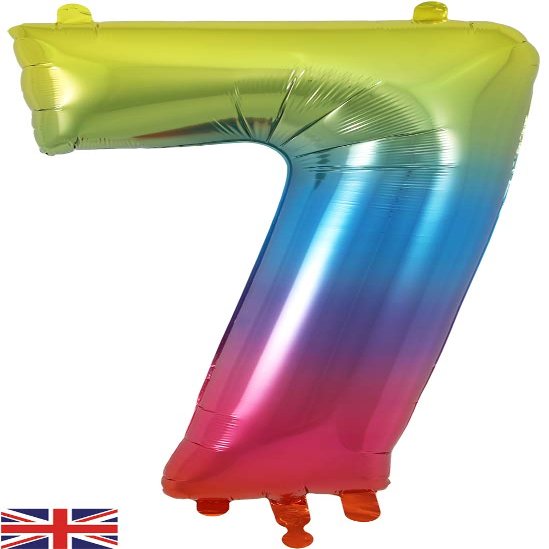 OAKTREE UK 604070 Oaktree 34" Number 7 Rainbow