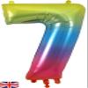 OAKTREE UK 604070 Oaktree 34" Number 7 Rainbow view 1