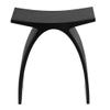 Black Matte Arched Solid Surface Resin Bathroom/Shower Stool view 2