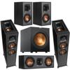 Klipsch Reference 5.1 Dolby Atmos Home Theater System with R-625FA Floorstanding Speakers, R-52C Center, R-41M Surrounds & R-12SW 12" Powered Subwoofer, Black (Speaker System + Subwoofer) view 1