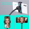LED Ring Light Phone Holder with Bluetooth, USB Selfie Ring Light Phone Stand, Vlogging Live Stream Light Kit view 3