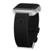 Affinity Bands Wisconsin School of Business Premium Leather Watch Band Compatible with Apple Watch (42/44/45/49mm (46mm Series 11) Short Onyx Black) view 1