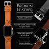 Affinity Bands Wisconsin School of Business Premium Leather Watch Band Compatible with Apple Watch (42/44/45/49mm (46mm Series 11) Short Onyx Black) view 3