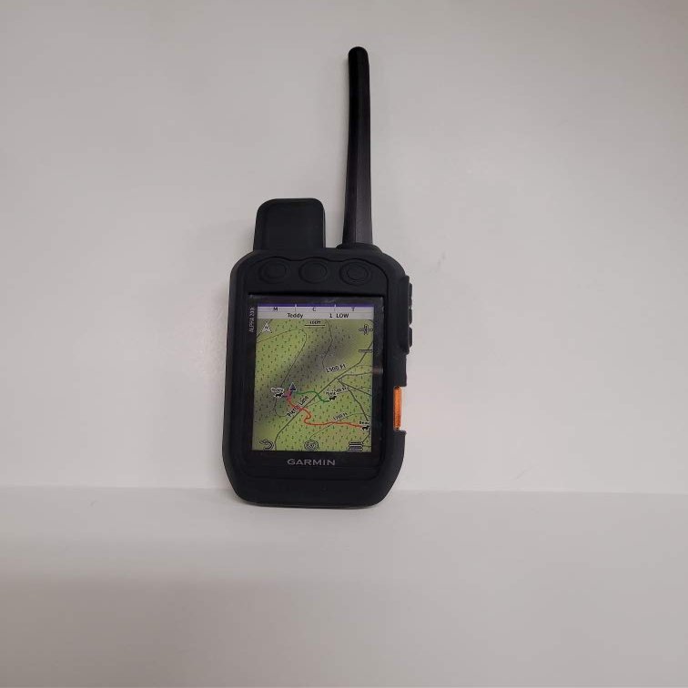 Silicone Protective Case Compatible with Garmin Alpha 200/300 (Black)