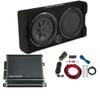 Kicker Comp RT 12" Subwoofer Enclosure Package + 46CXA4001 Amp & Wire Kit view 1