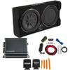Kicker Comp RT 12" Subwoofer Enclosure Package + 46CXA4001 Amp & Wire Kit view 2
